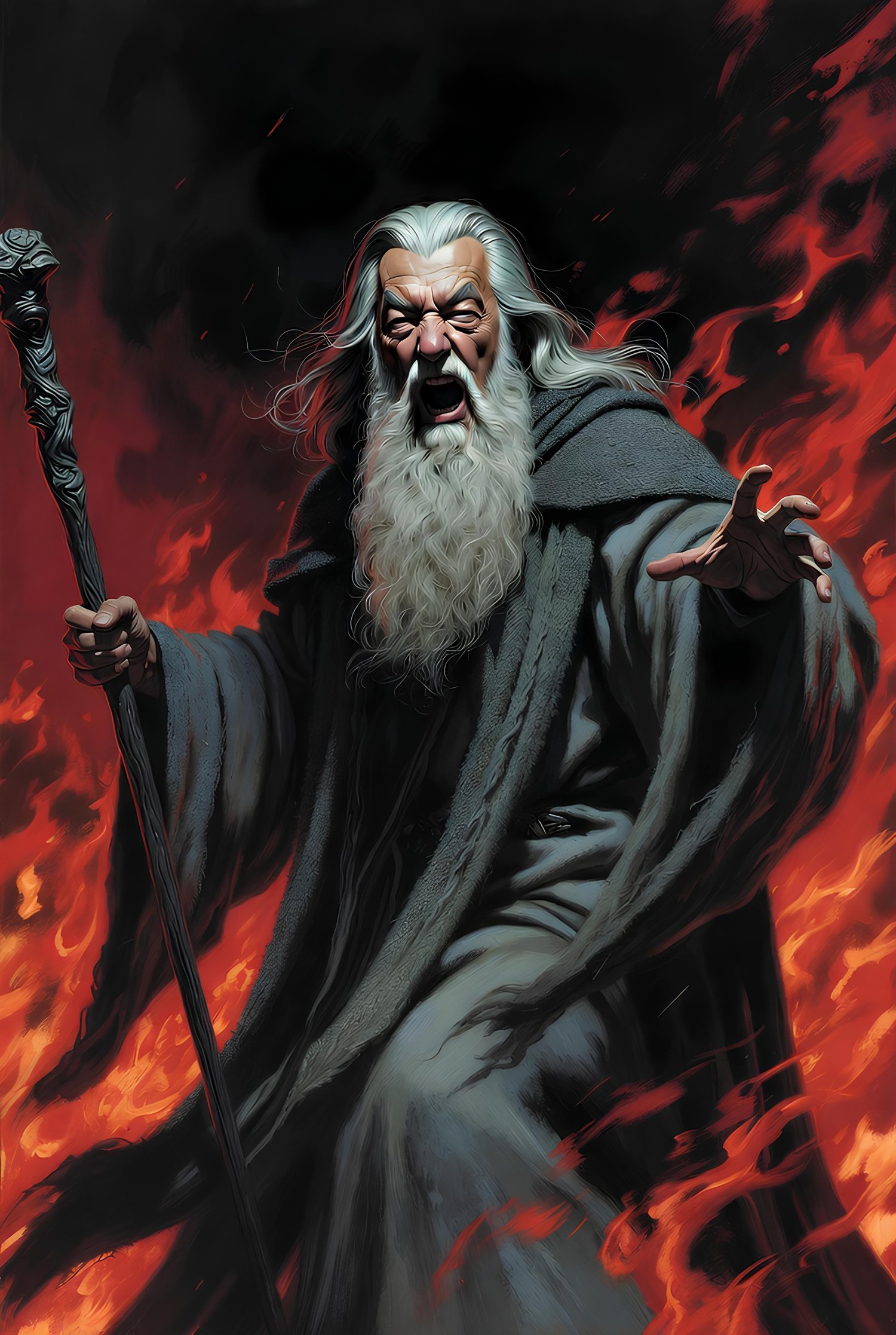 Gandalf entering through a hell portal 3