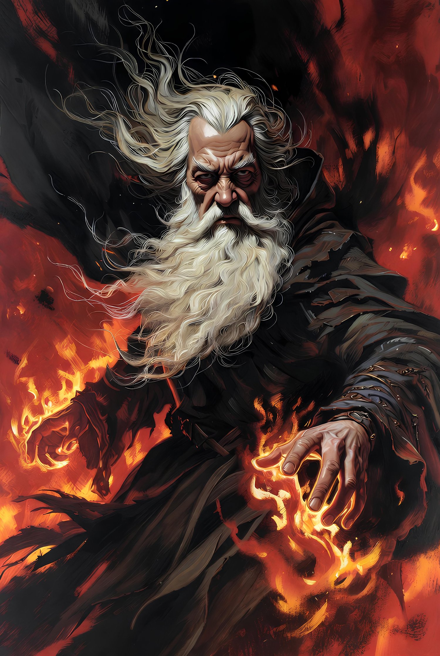 Gandalf entering through a hell portal 8