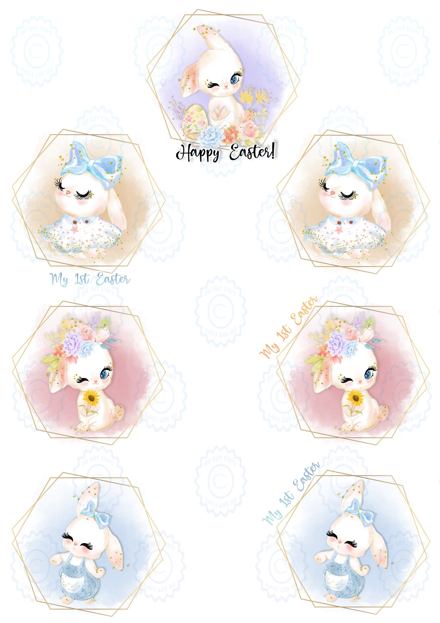 My First Easter- Set of 7 Designs - Payhip