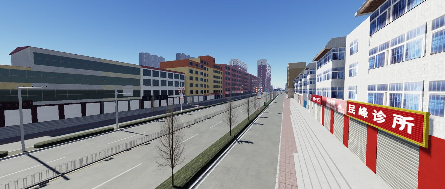 roblox driving map with long roads