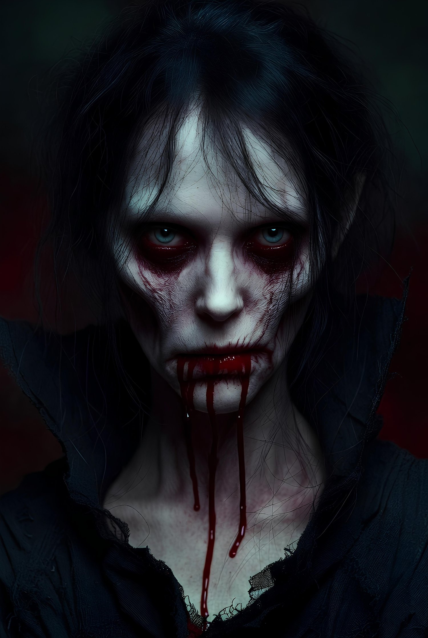 Female Dracula trying to be scary and winning 5