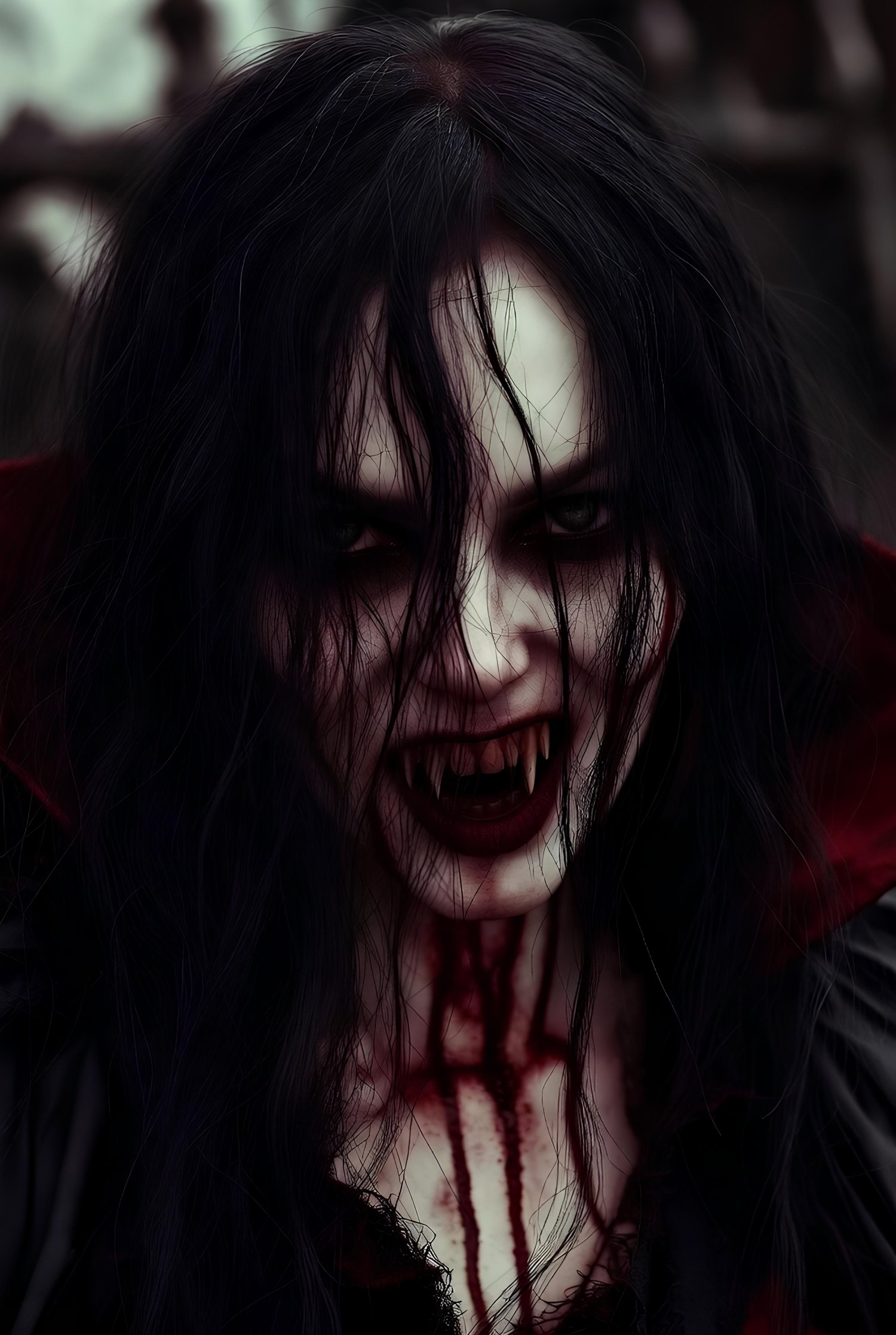 Female Dracula trying to be scary and winning 4