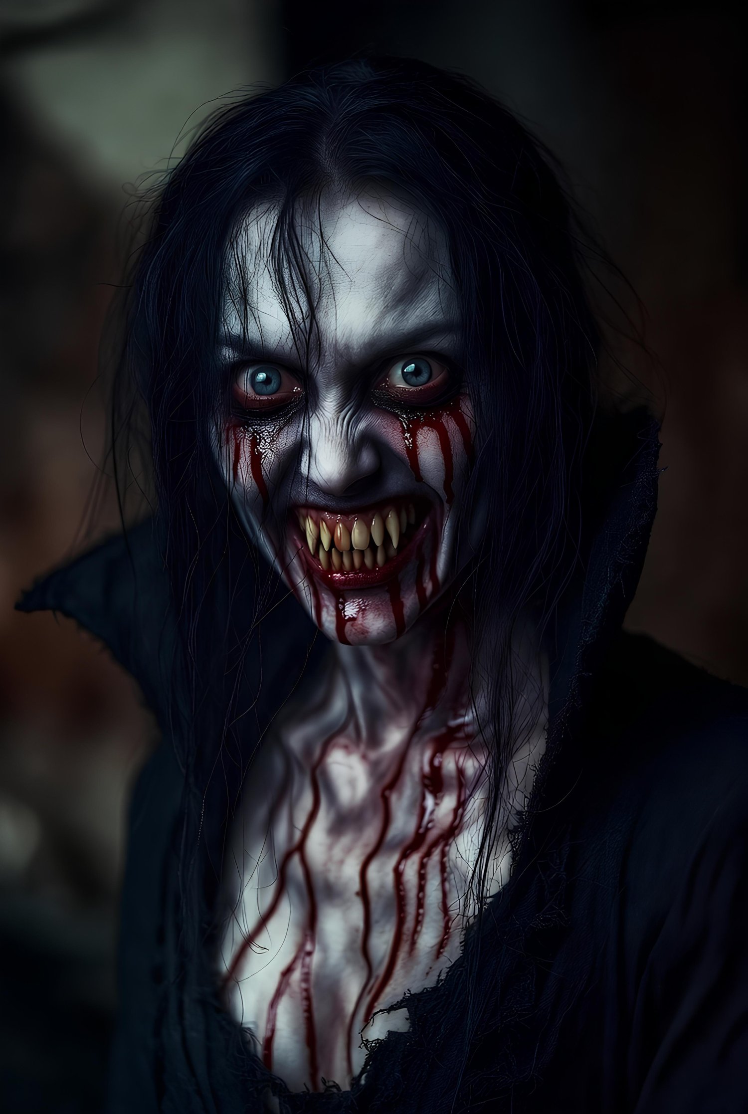 Female Dracula trying to be scary and winning 8