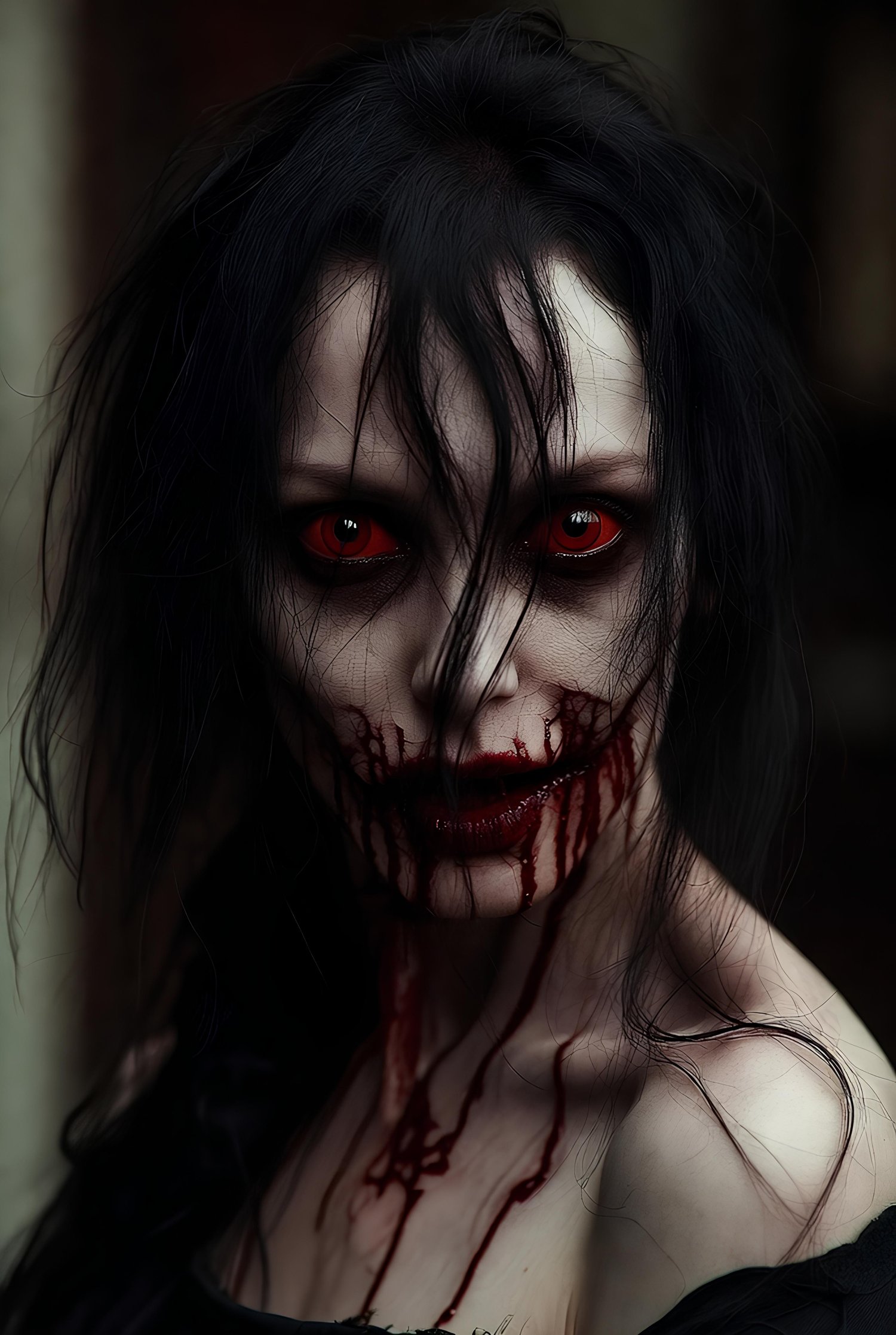 Female Dracula trying to be scary and winning 9
