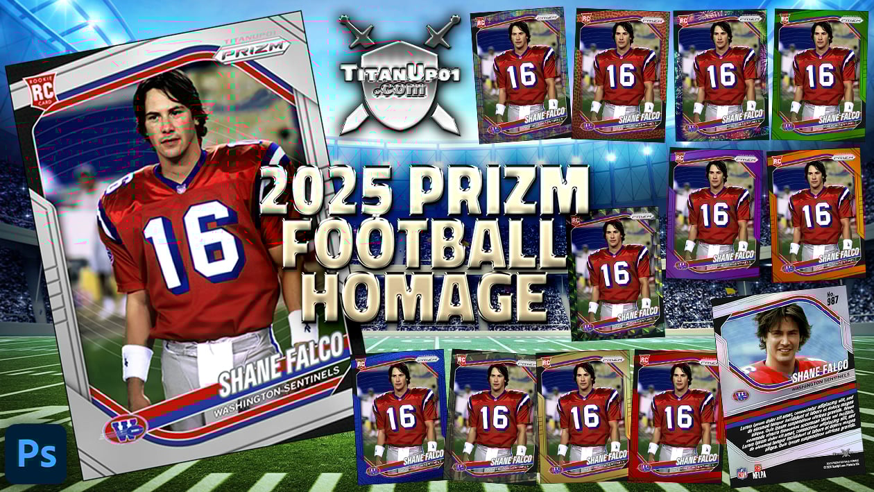 2025 Prizm Football Homage Photoshop PSD Templates
