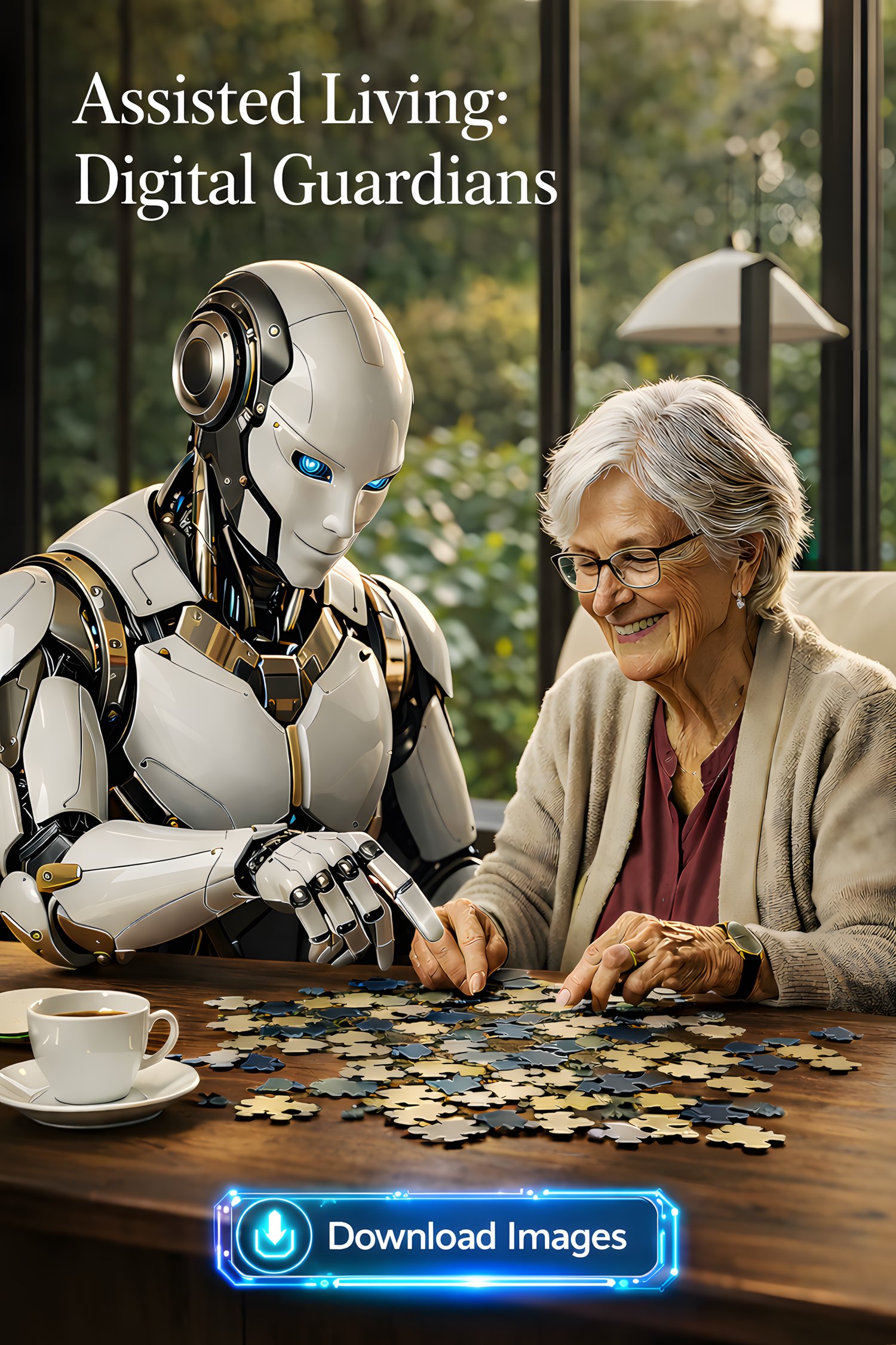 •	AI in healthcare •	robotic caregiver •	assisted living technology •	future of elderly care •	senior care innovation •	AI companionship •	robotics in healthcare •	aging population solutions •	smart nursing home •	healthcare automation