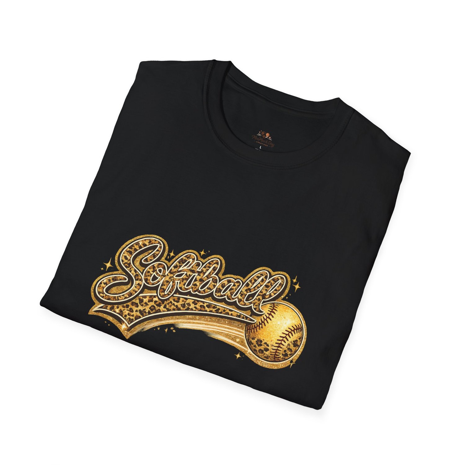Softball Script Sparkling Softball Script T-Shirt - Payhip