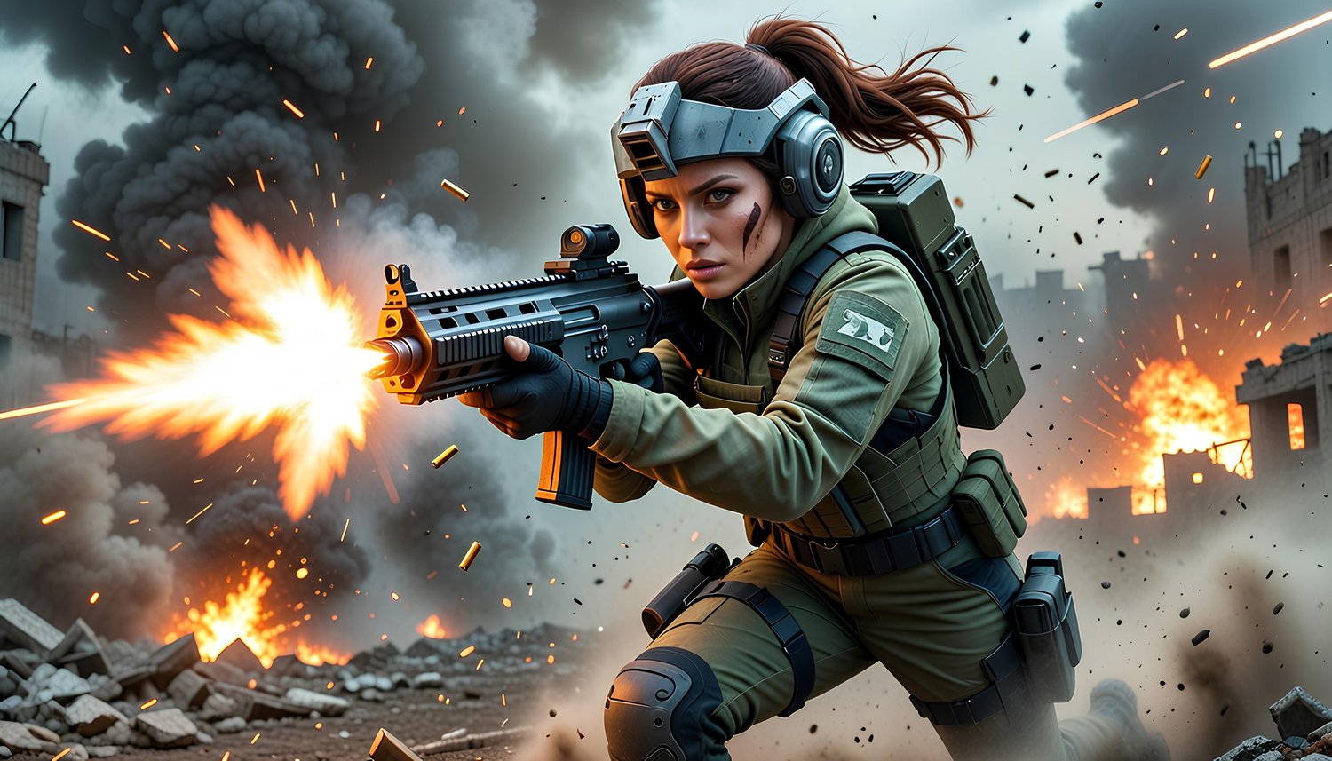 American former female ninja fighting against the forces of hell 5
