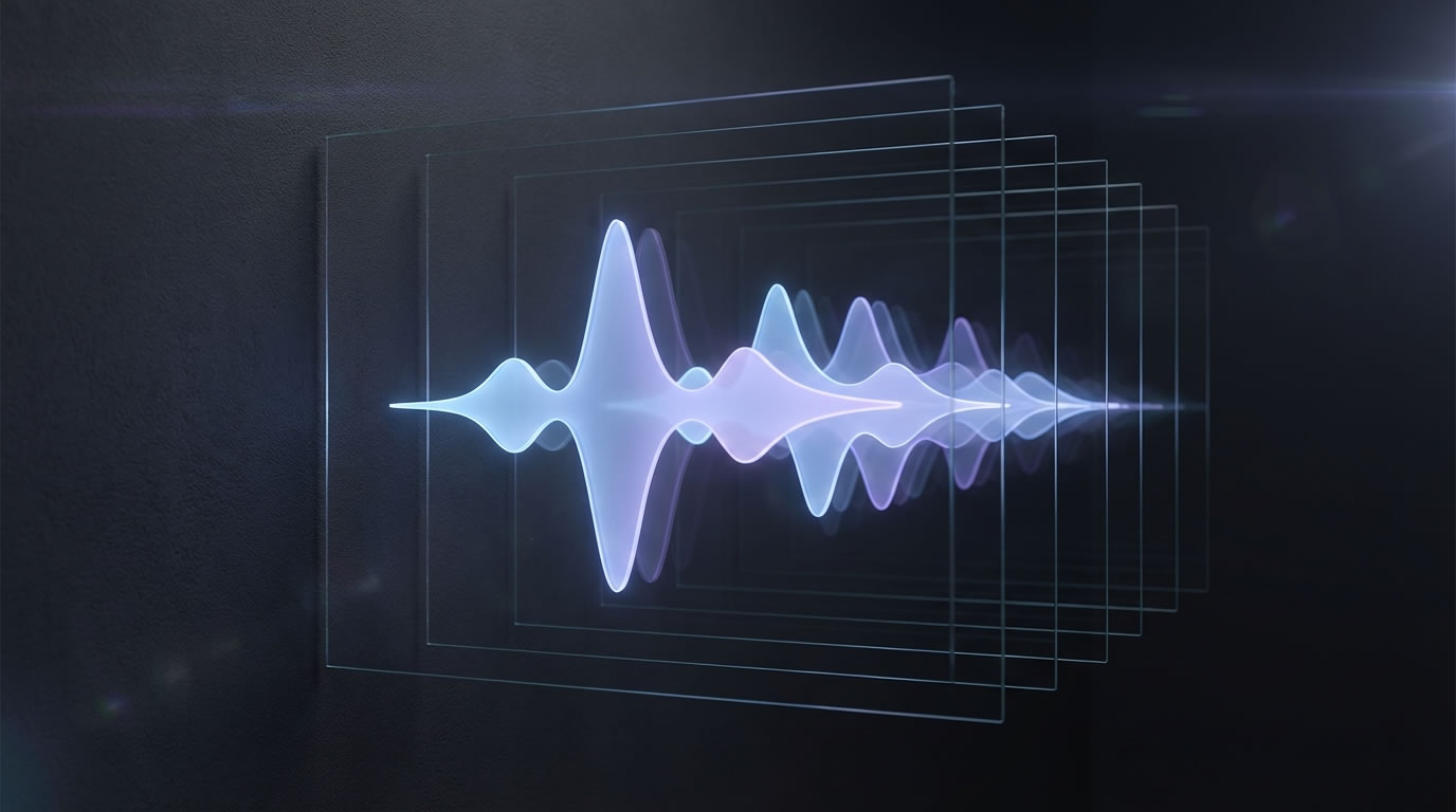 Consistent waveform pattern representing structured sonic identity in AI-assisted music production
