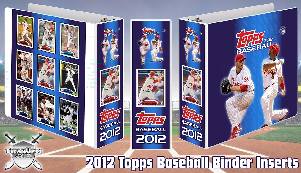 2012 Topps Baseball Cards Binder Inserts