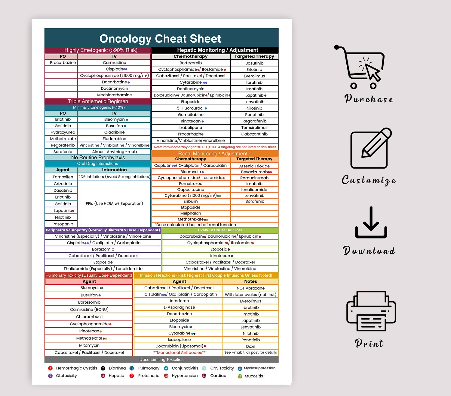 Oncology Nursing Toolkit | Drug Toxicity & Chemotherapy Monitoring ...