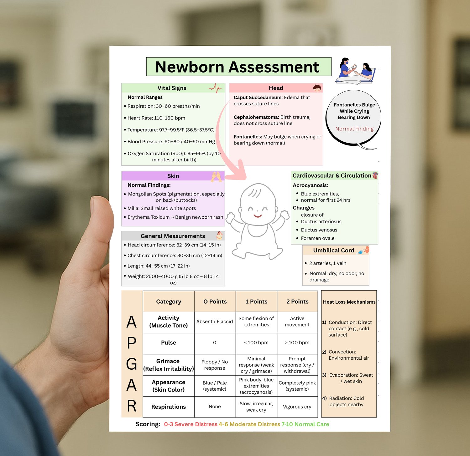 Apgar Chart.pdf NICU Nursing Newborn Assessment PDF | Vital Signs Ranges APGAR Scoring ...
