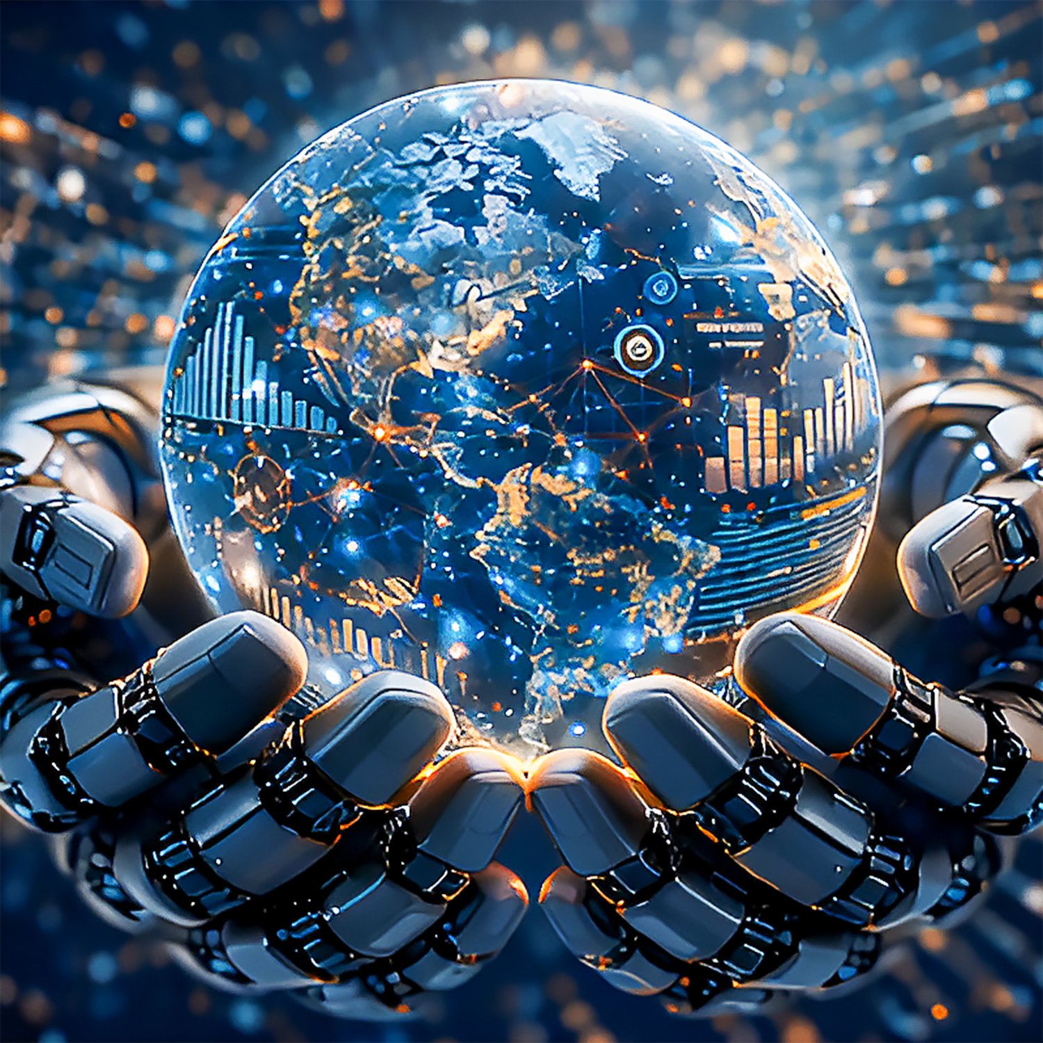 AI art Artificial intelligence artwork Future technology wall art Digital transformation art Global network illustration Tech office decor Fintech design inspiration Data visualization art Innovation concept art Cyber technology aesthetic Startup office w