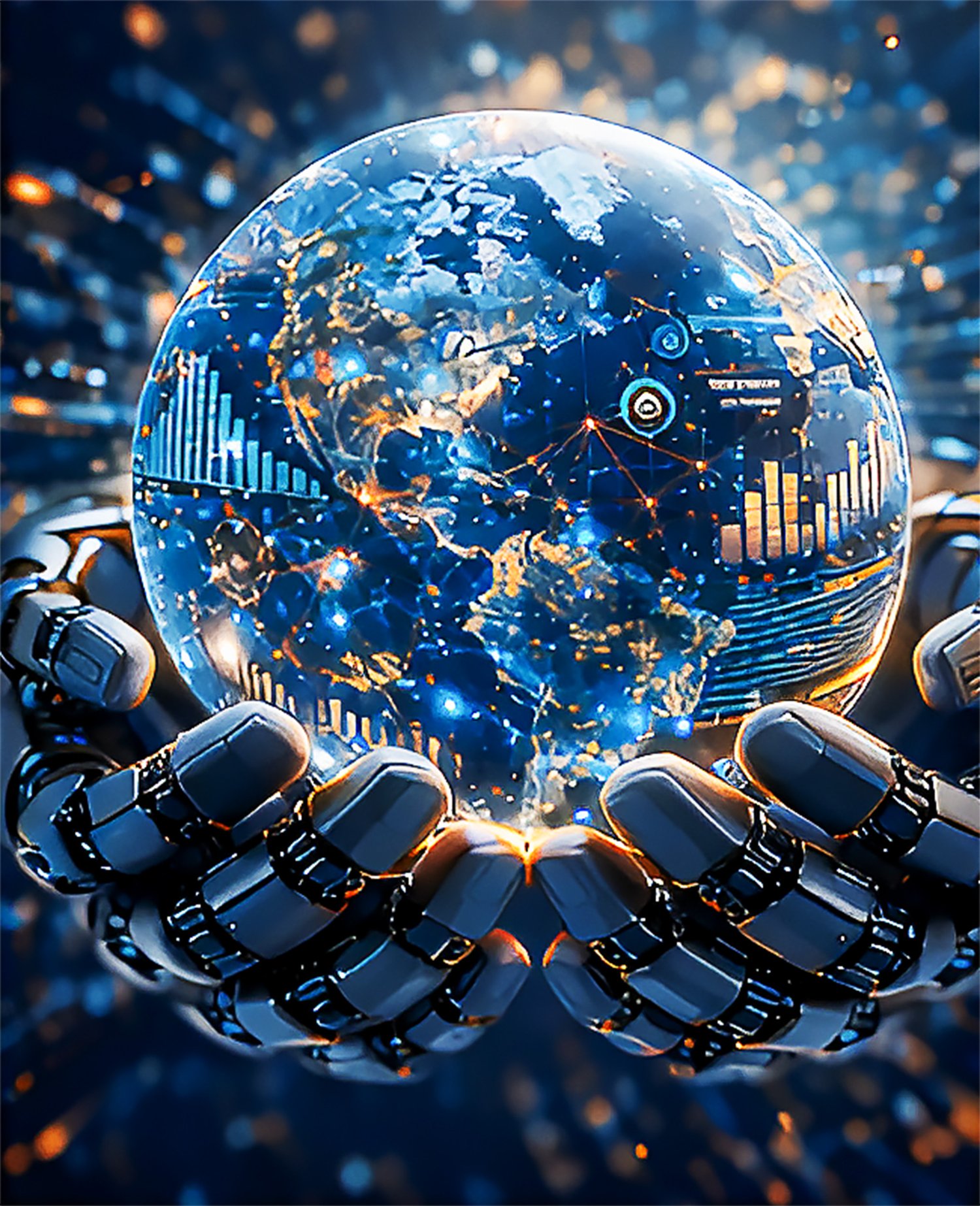 AI art Artificial intelligence artwork Future technology wall art Digital transformation art Global network illustration Tech office decor Fintech design inspiration Data visualization art Innovation concept art Cyber technology aesthetic Startup office w