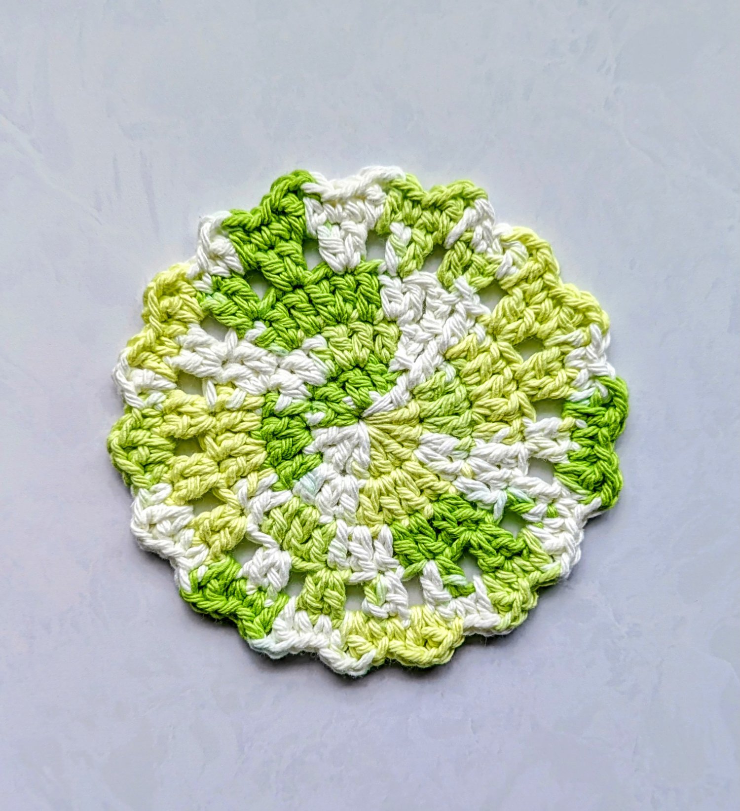 Green Ombre Motif Coaster
