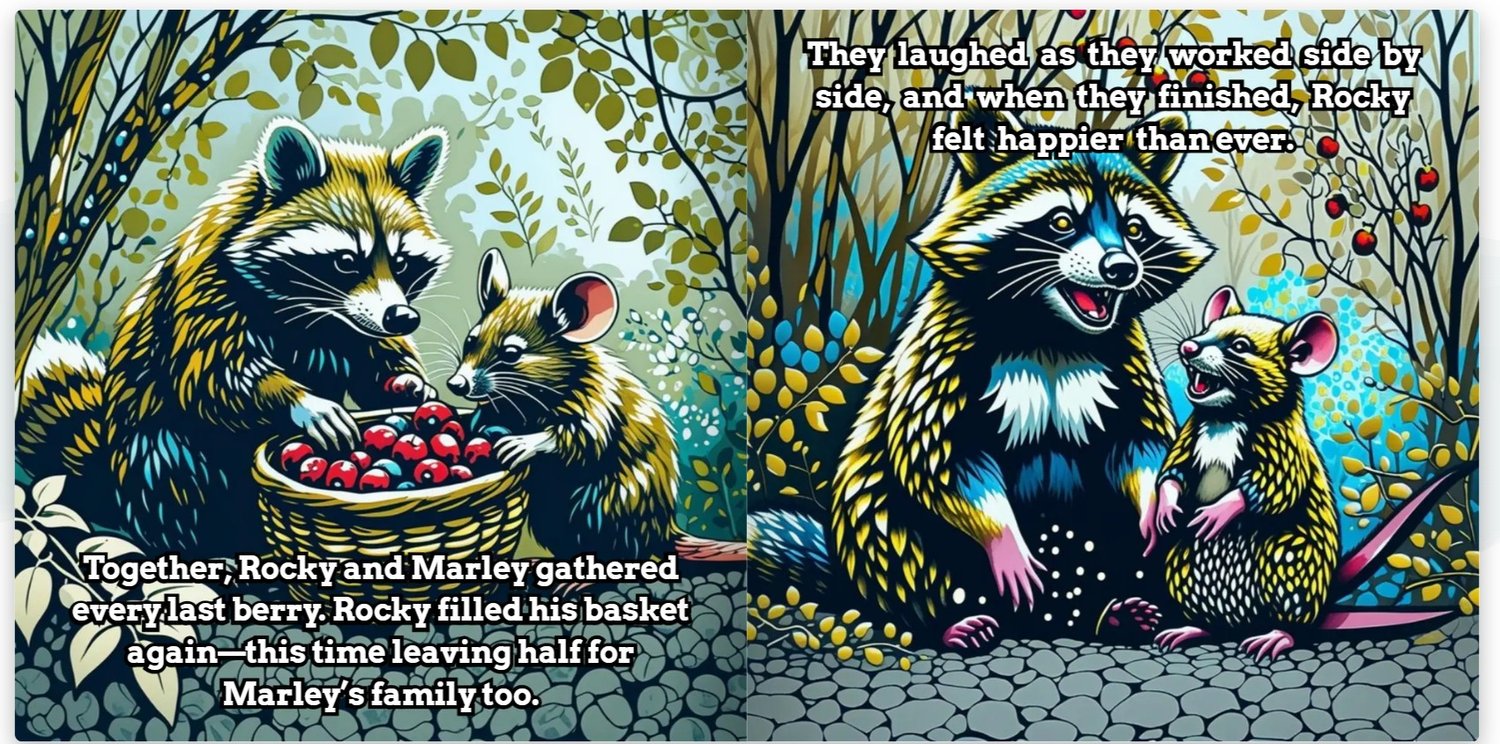 Under the Berry Oak Rocky’s Story of Kindness and Sharing interactive PDF eBook