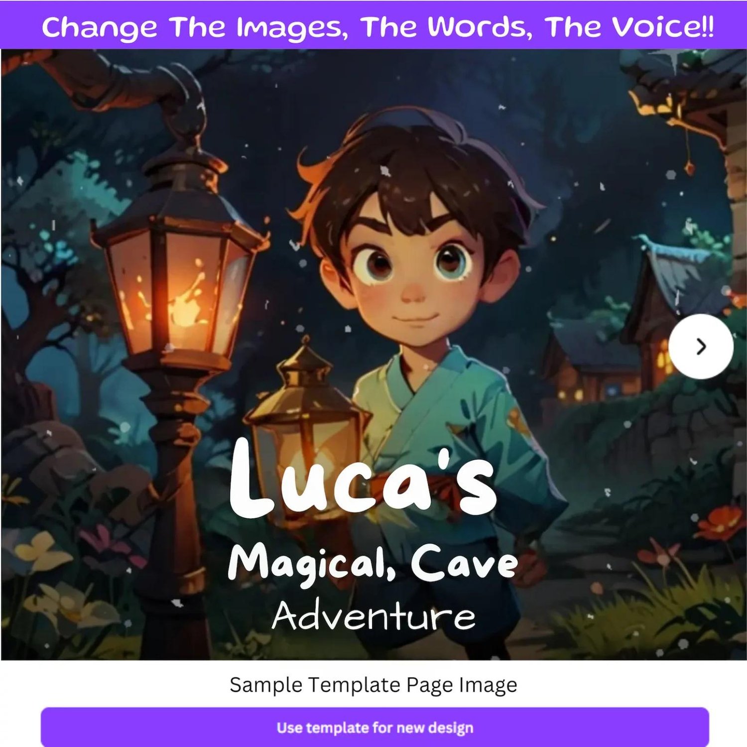Editable children’s animation templates for content creators