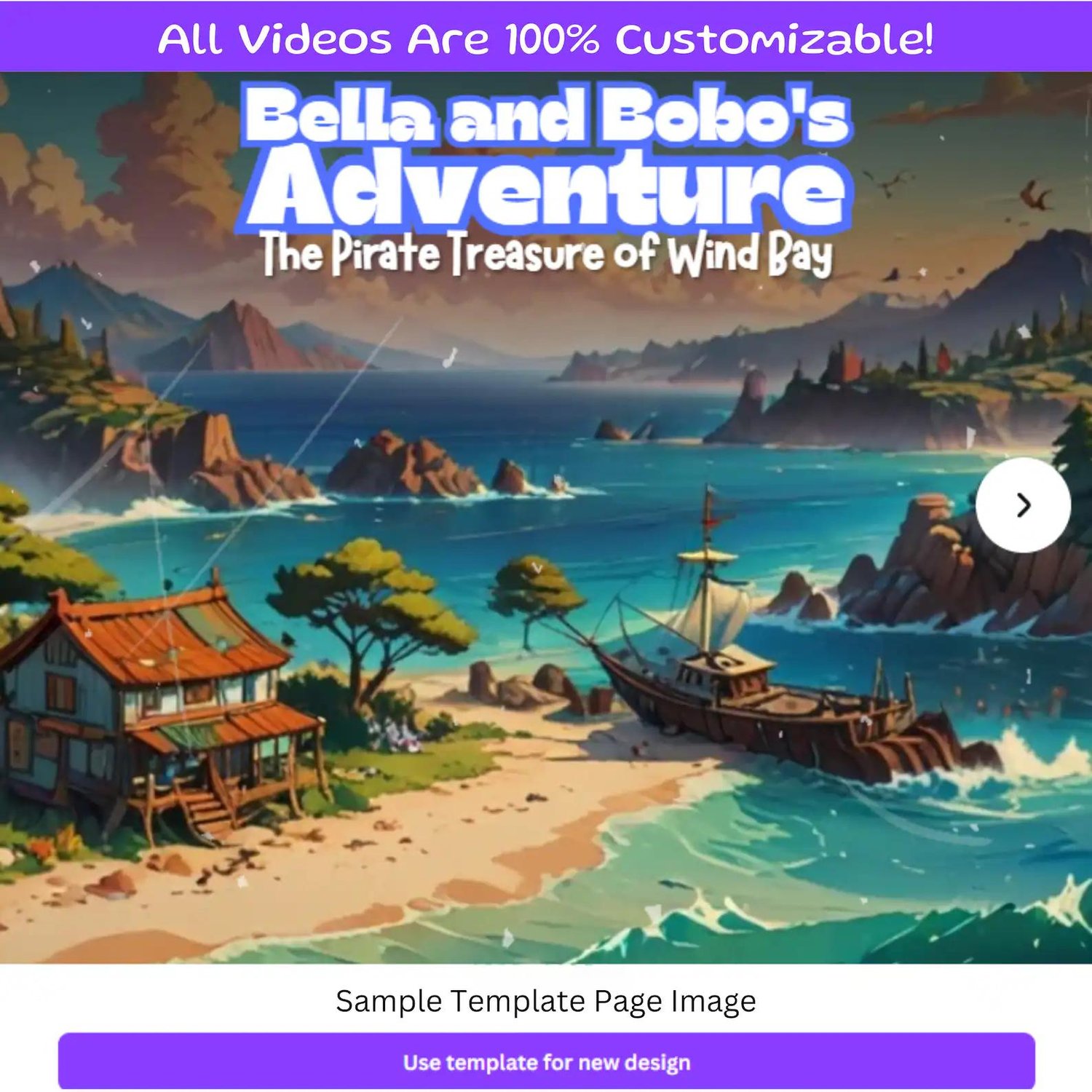 Resell rights kids video templates with full customization