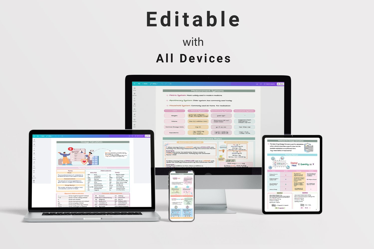 Dosage Calculations Bundle | Nursing Med Math Study Guide (PDF) - Payhip