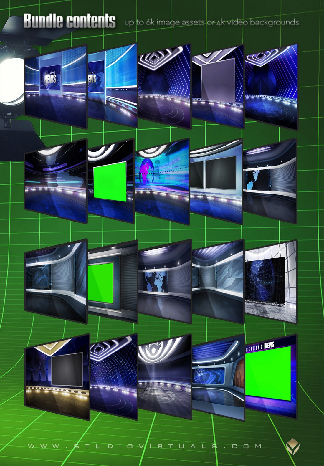virtual studio backgrounds | TV News