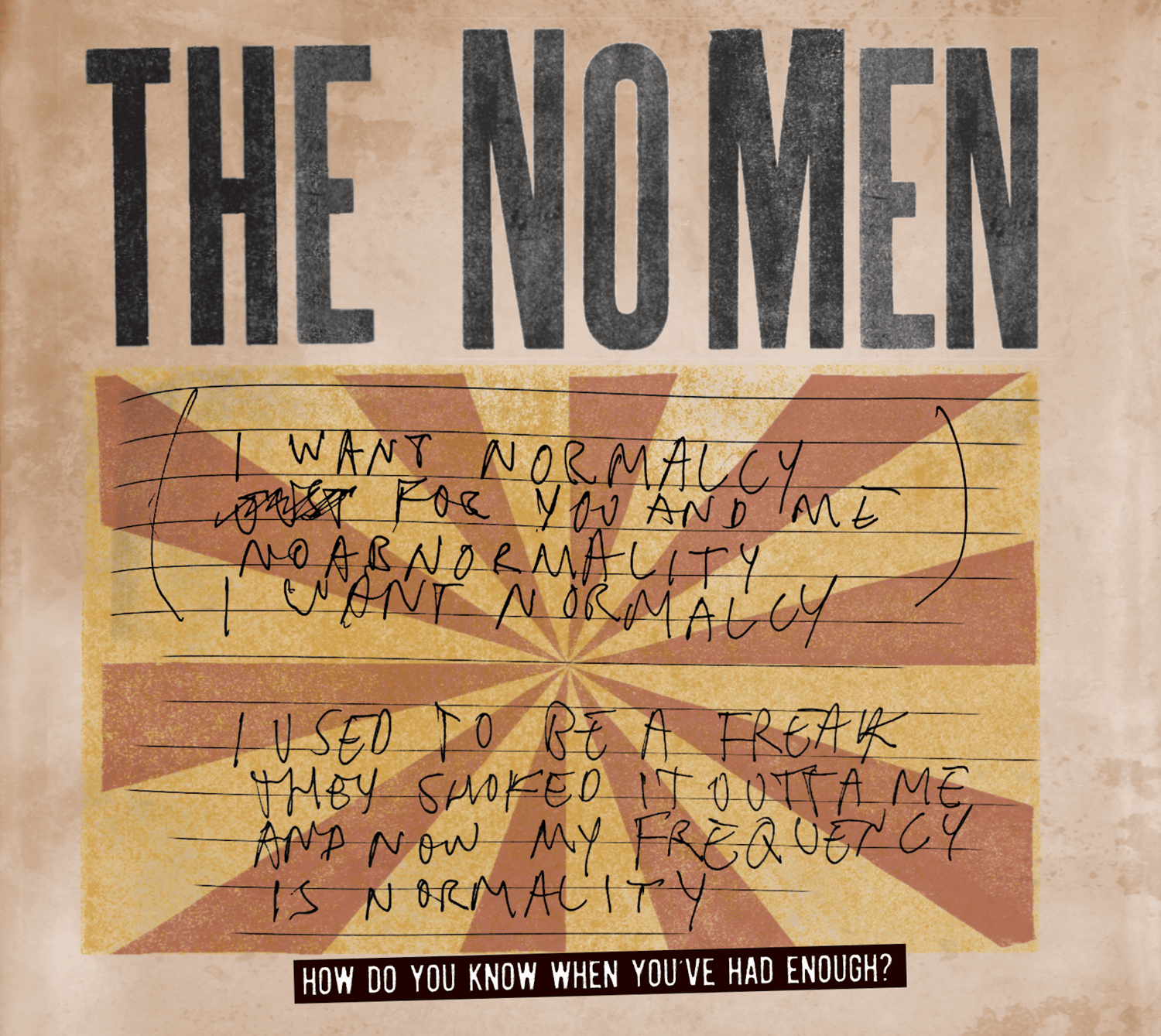Cover of new NoMen CD album