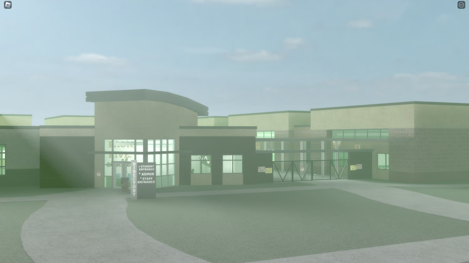 American school environment Roblox educational map