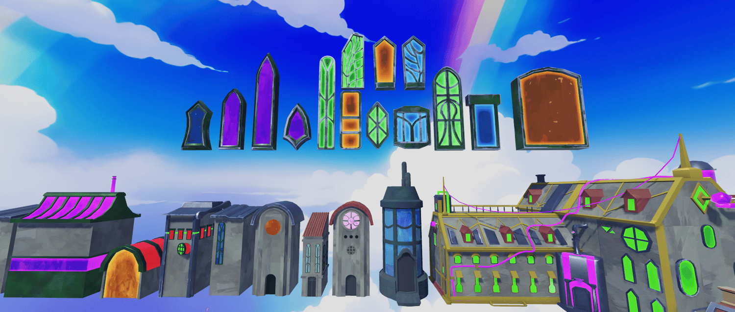 Roblox Stylized Environment Pack – Modular Buildings Assets