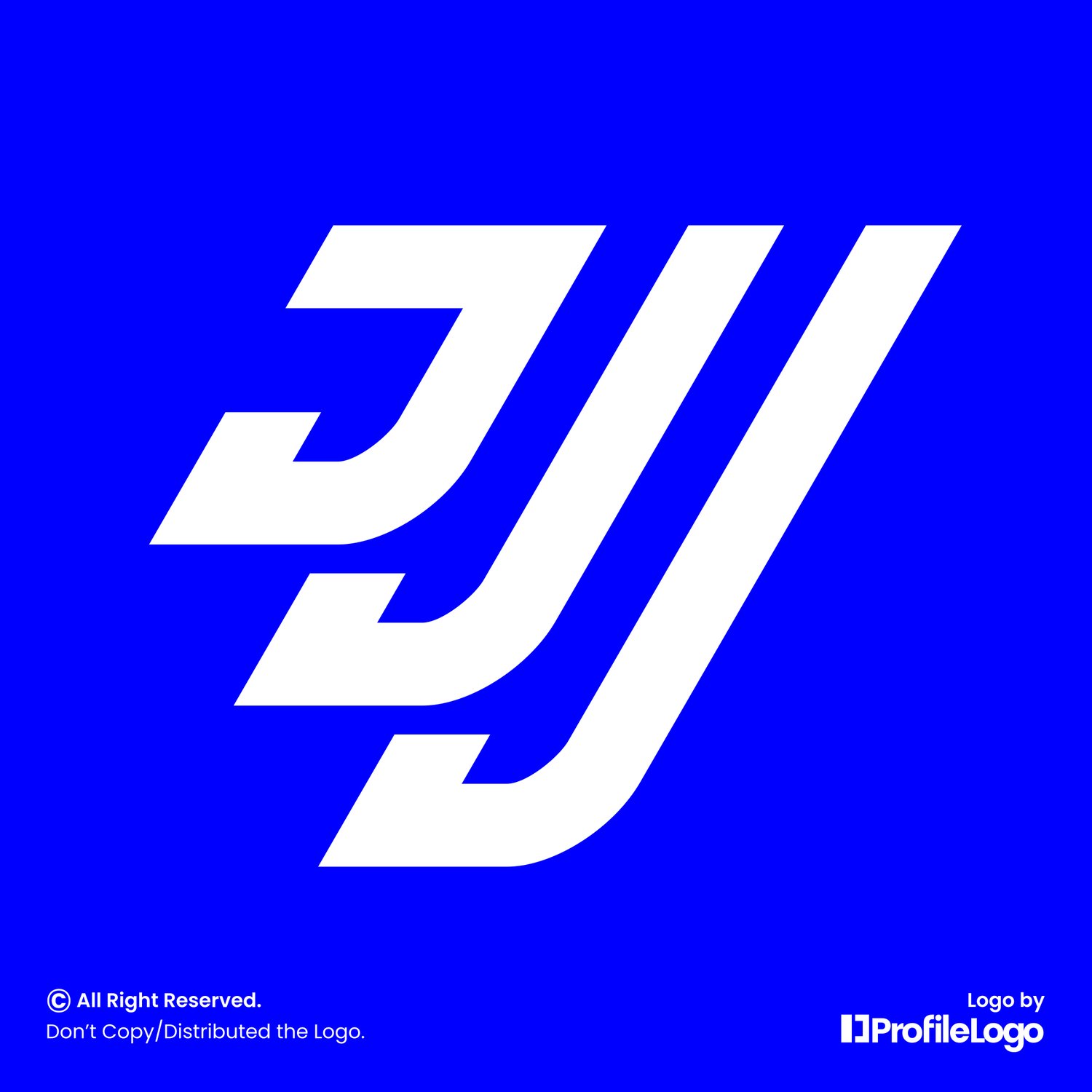 Minimalist letter JJJ logo