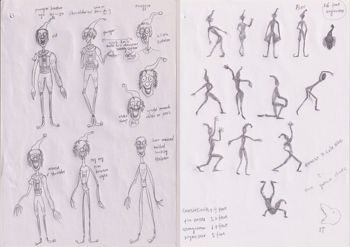 Luna Li Historical-Horror-Circus-Sketch