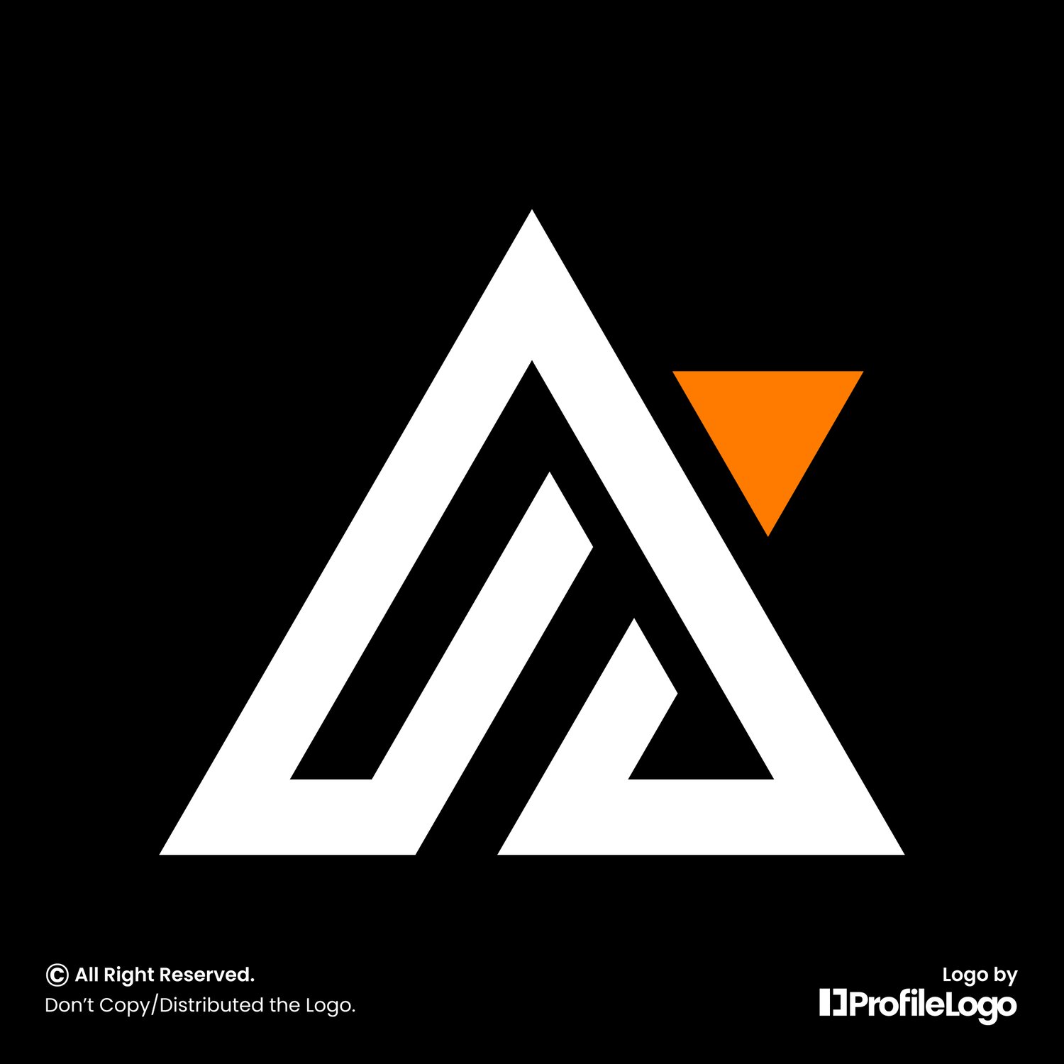 Modern abstract letter AI logo