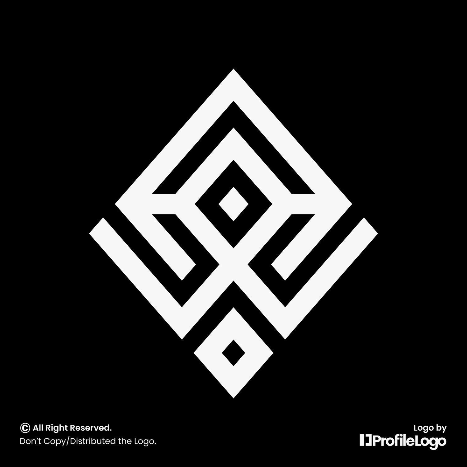 Luxury line letter AW logo or WA logo