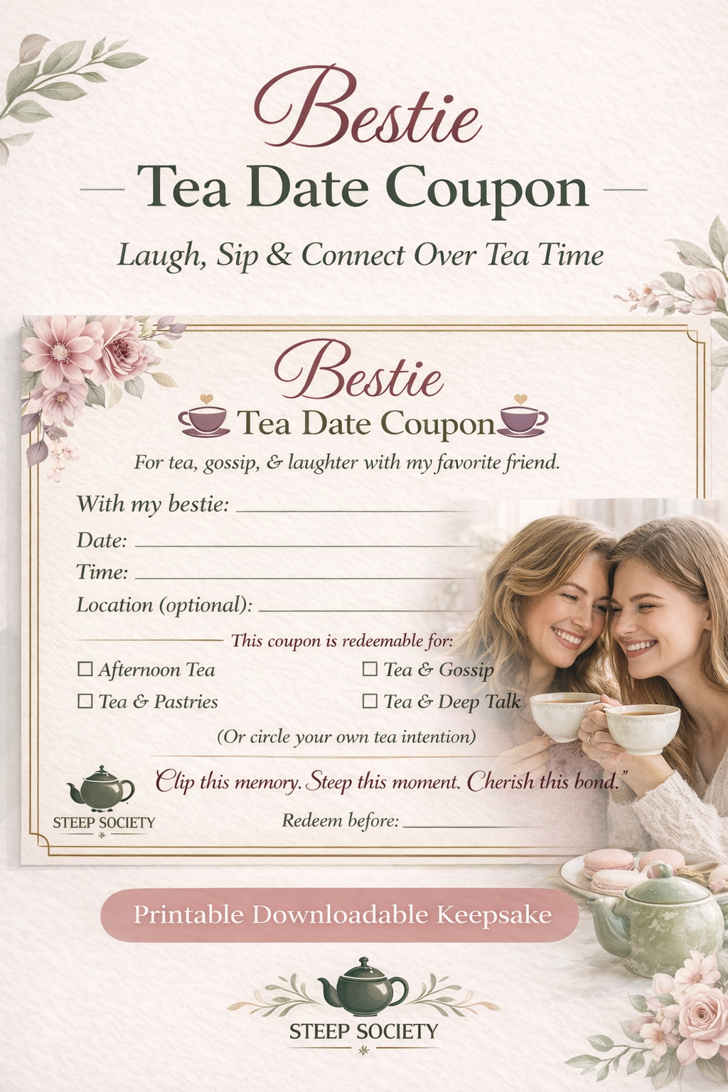 Bestie Tea Date Coupon