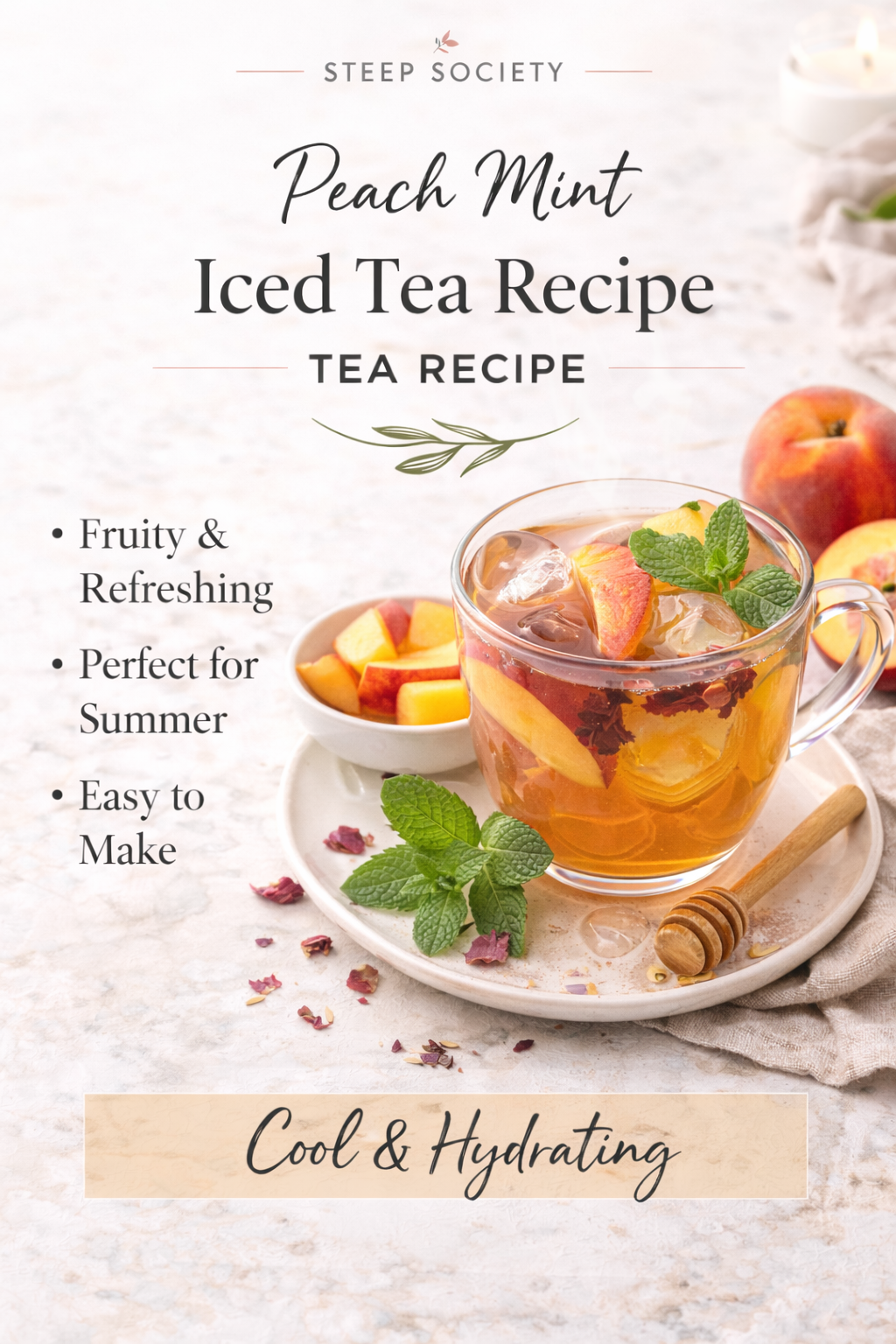 Peach Mint Iced Tea Recipe