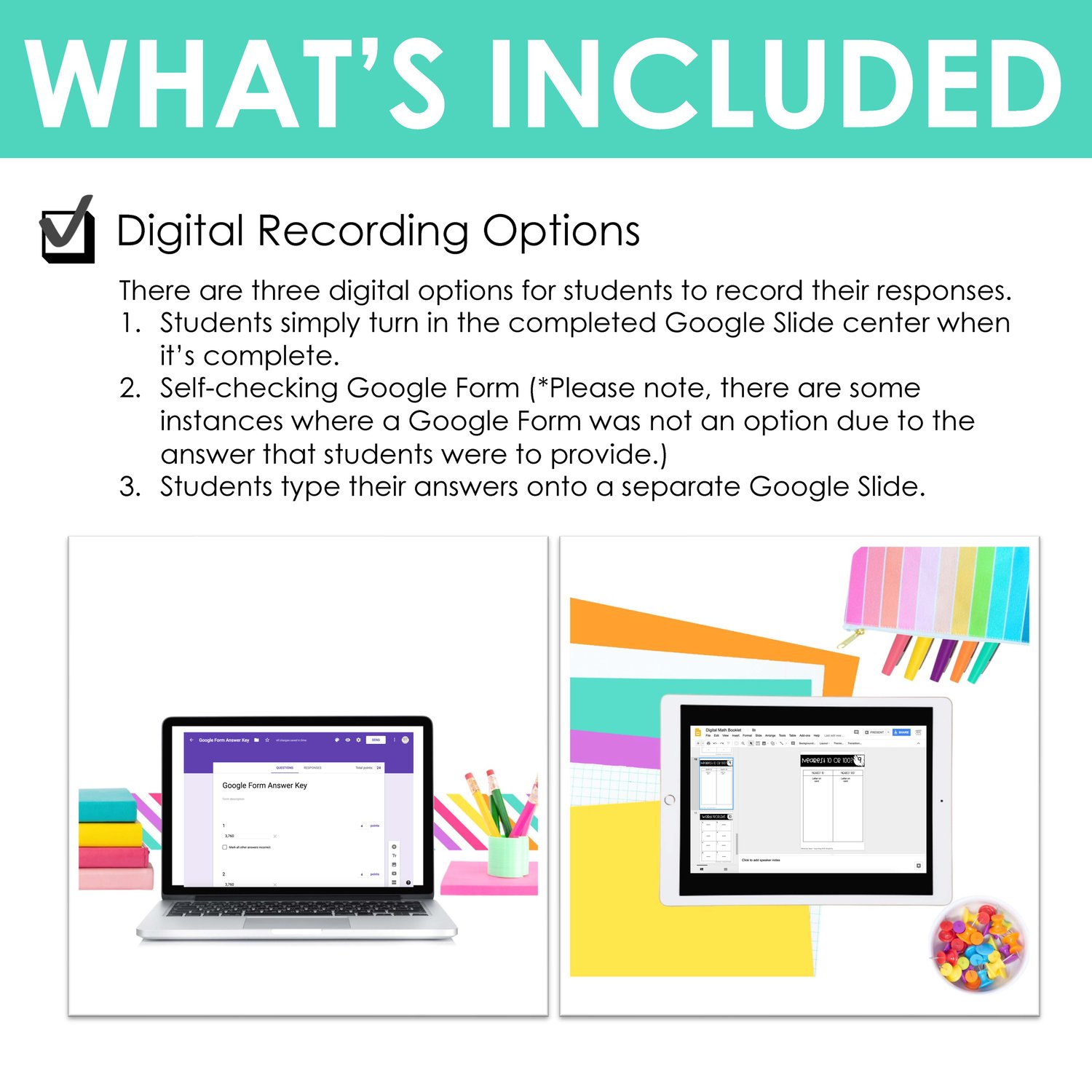 Fourth Grade Digital Math Addition and Subtraction Bundle