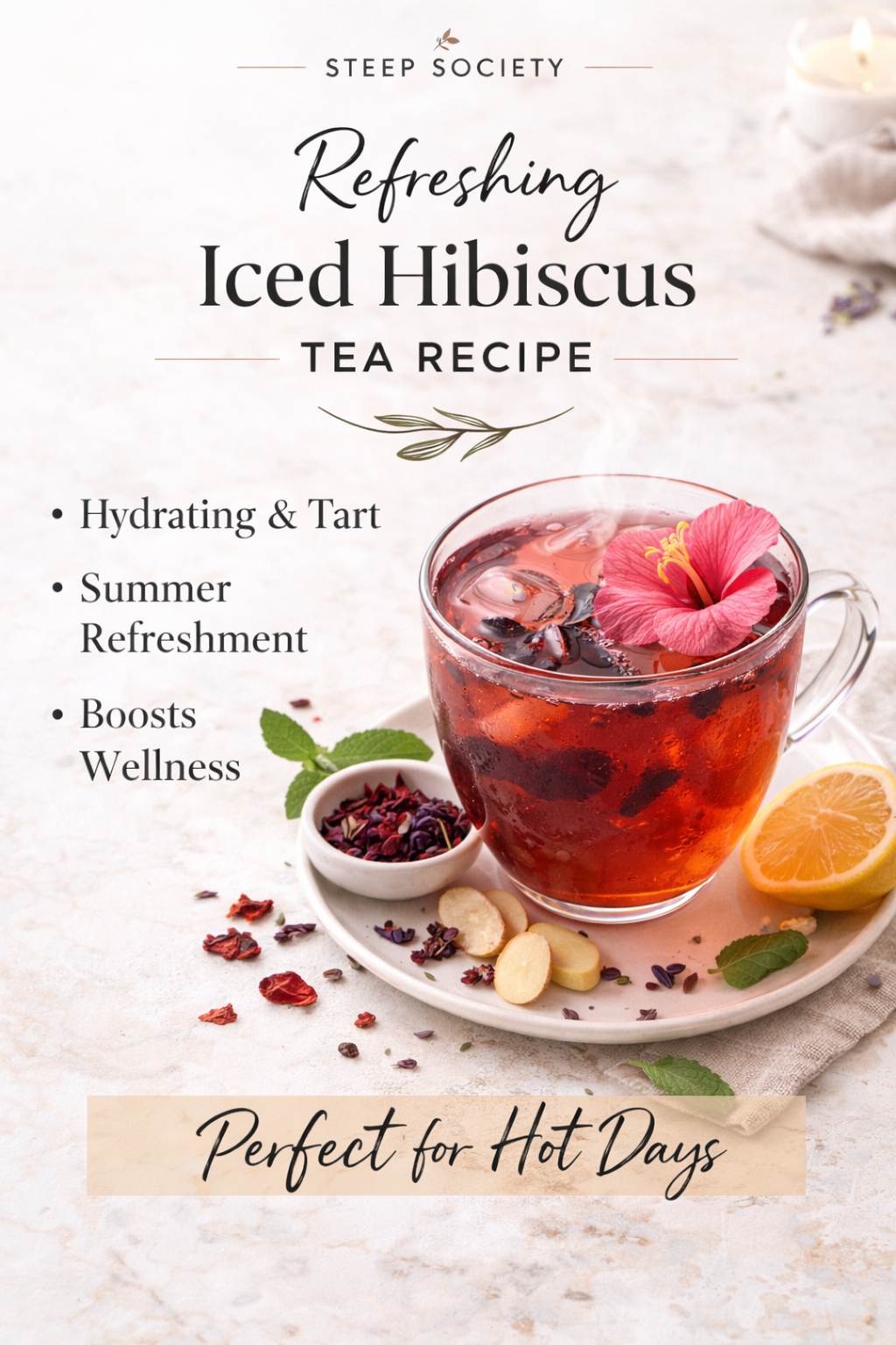 Refreshing Iced Hibiscus Tea Recipe