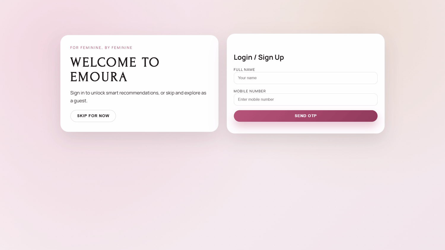 welcome-login page