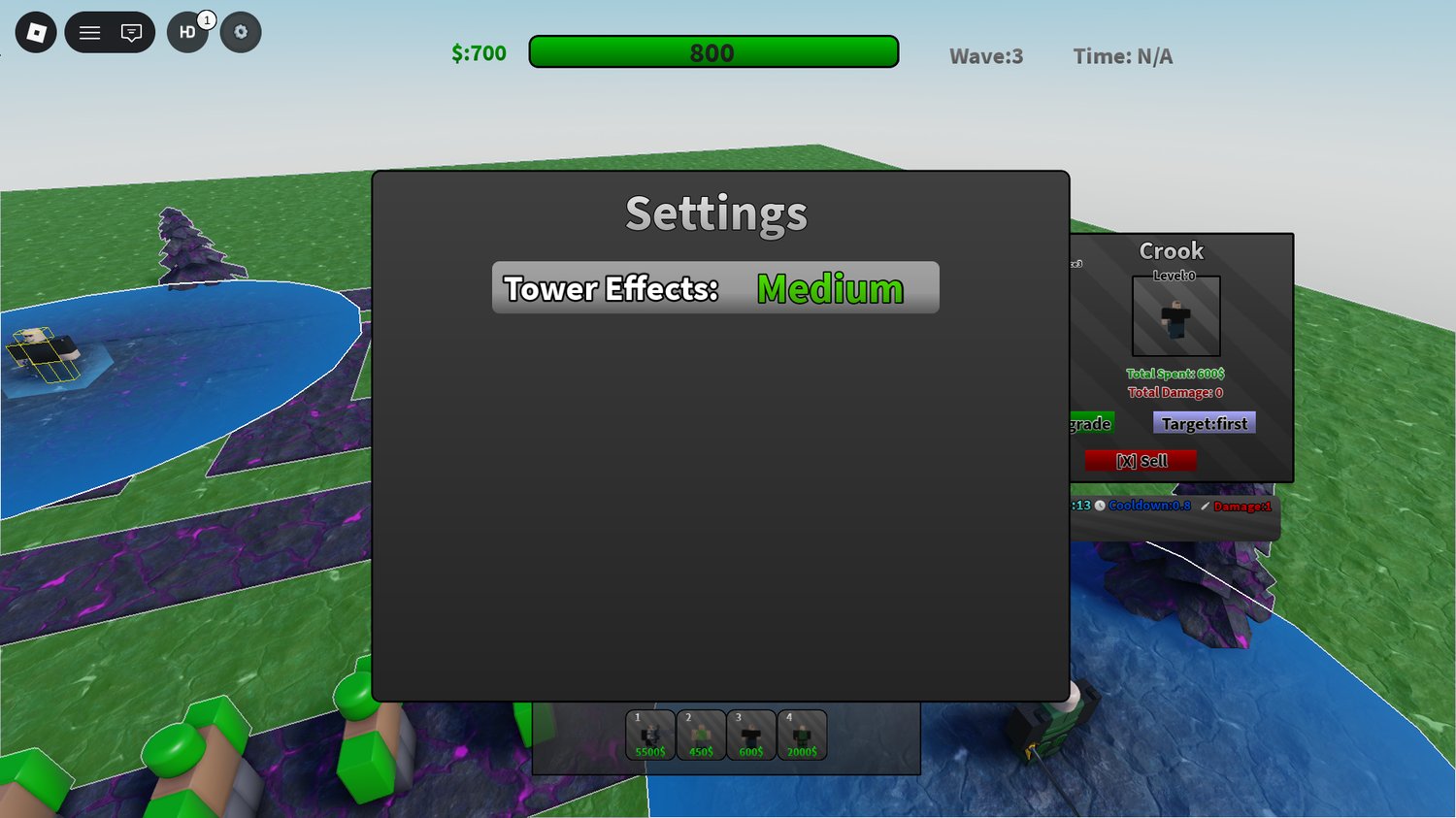 Fully scripted tower defense system Roblox