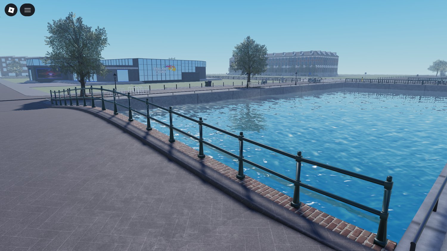 Unfinished Amsterdam style Roblox canal city map