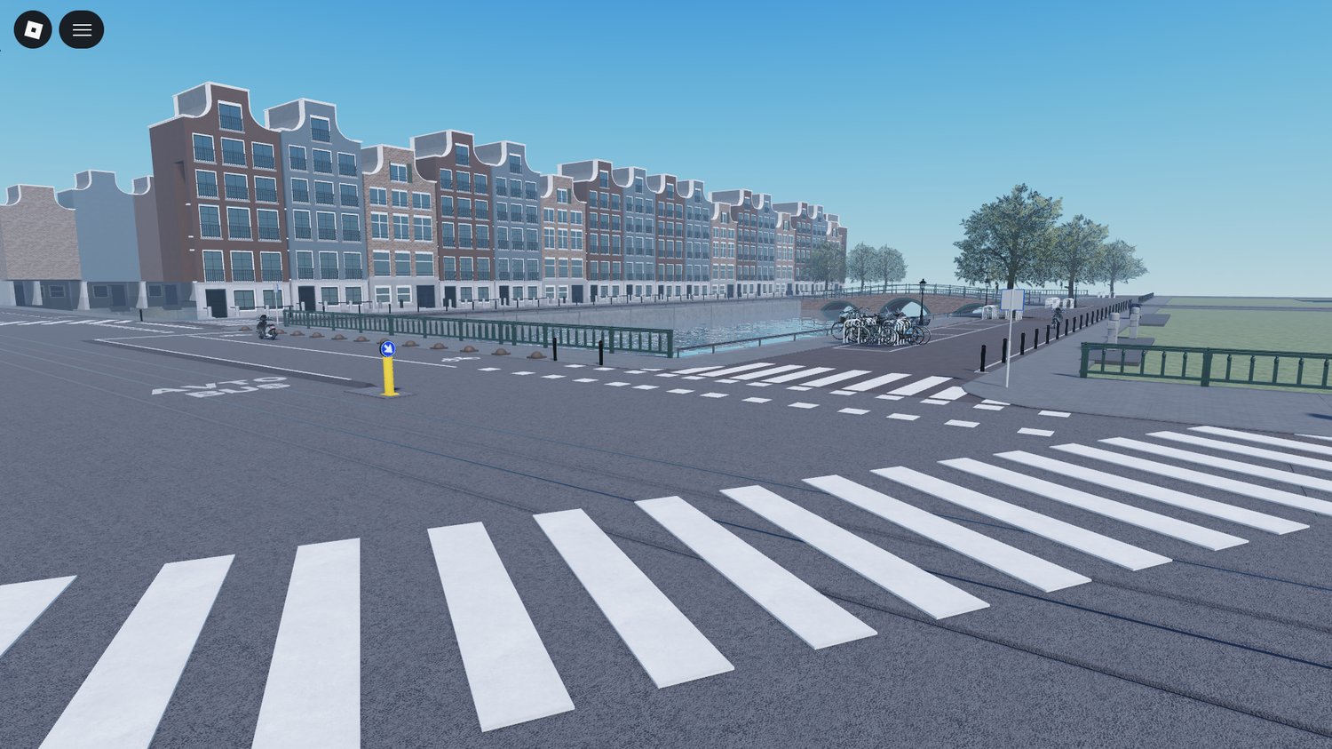 Realistic canal and river layout Roblox environment