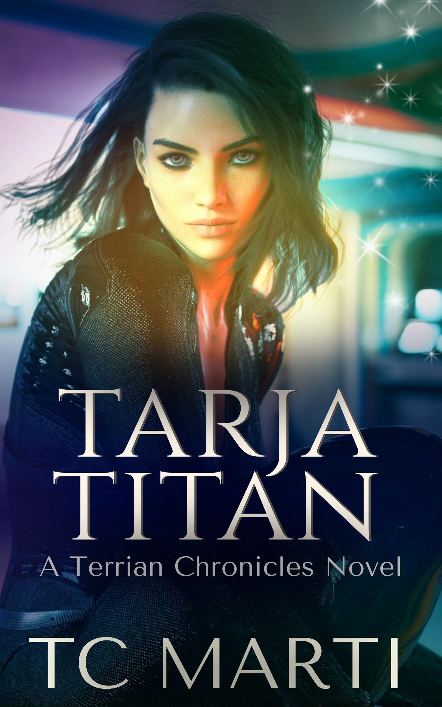 Tarja Titan by TC Marti. A girl dressed in an emo-goth style with mid-length black hair gazes at the viewer.
