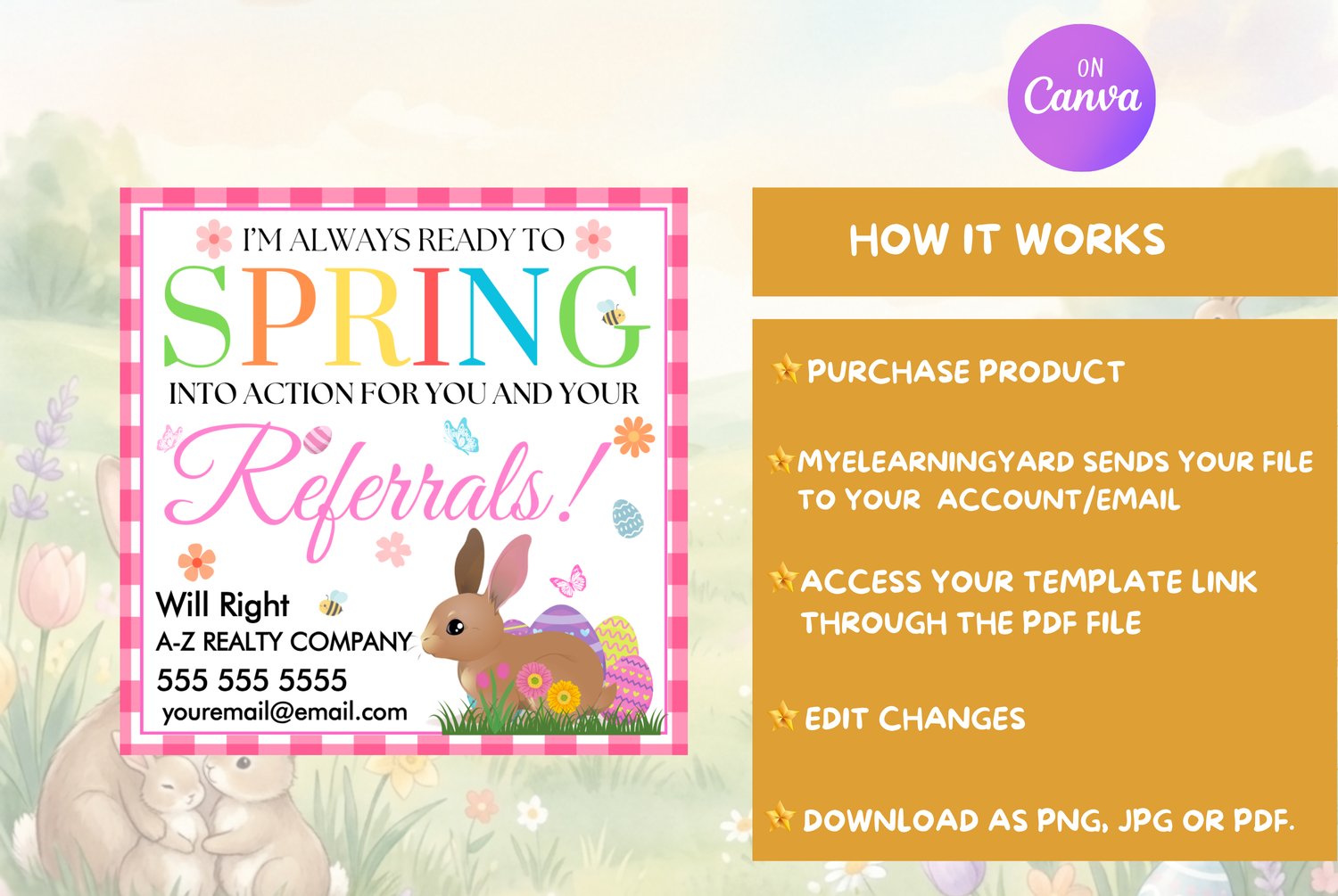 Editable Spring Into Action for Business