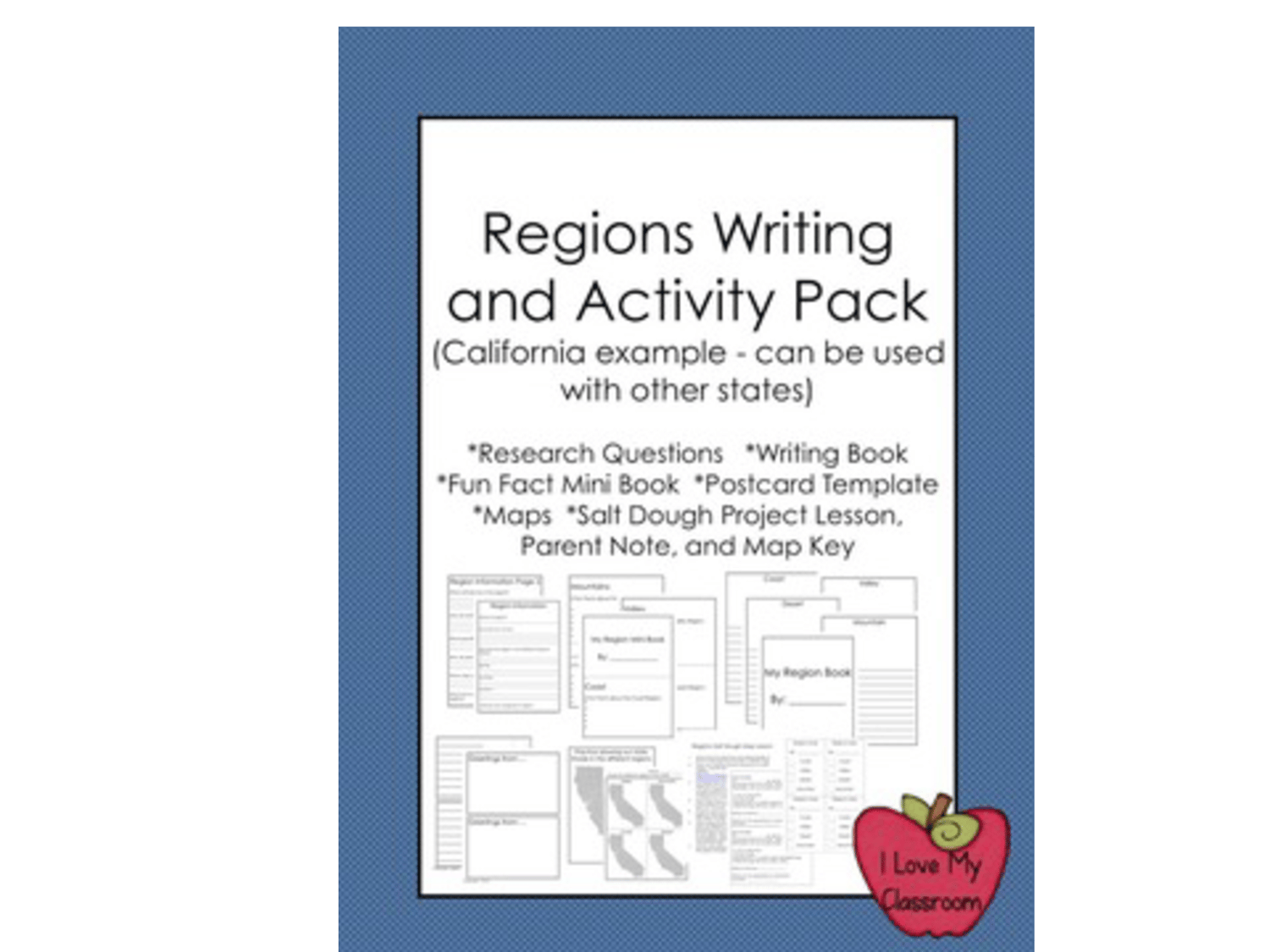 California Regions BUNDLE {Reading Passages and Writing/Activity Pack}