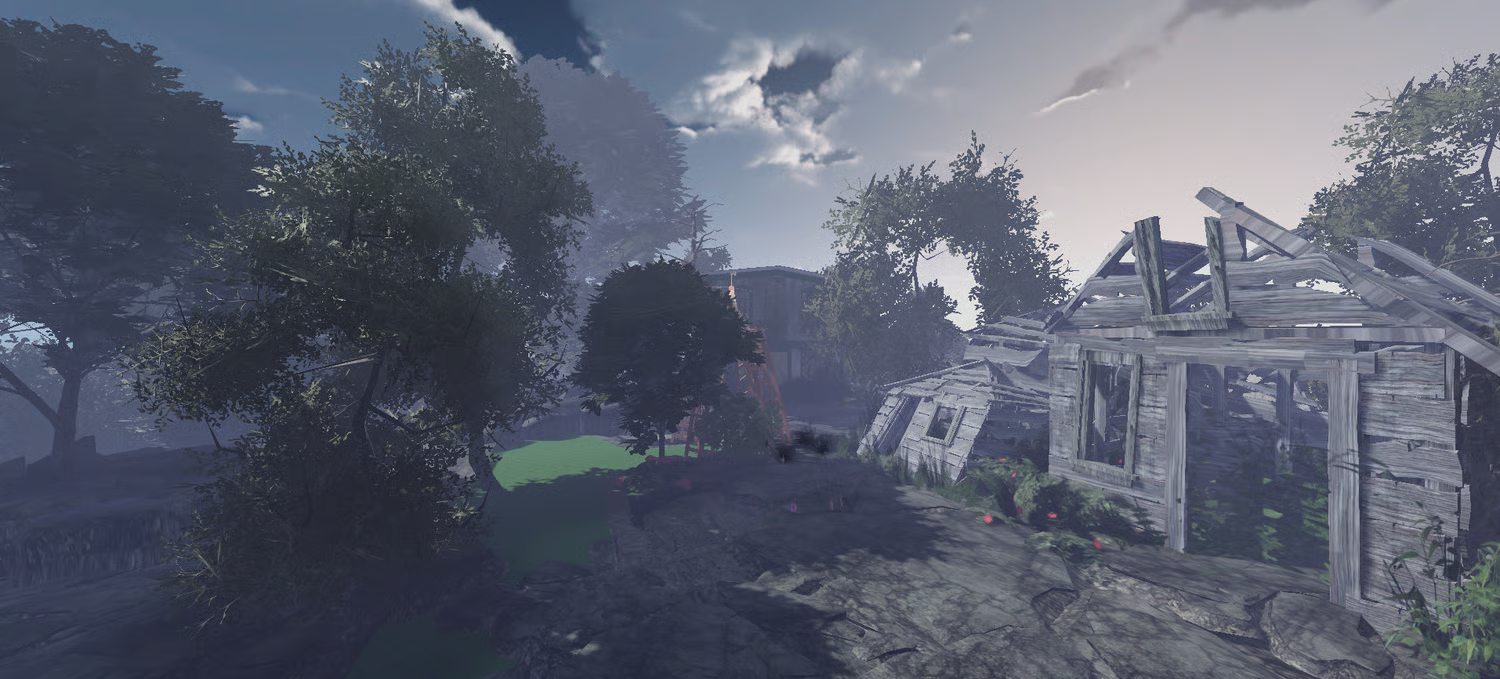 Detailed destroyed urban terrain Roblox