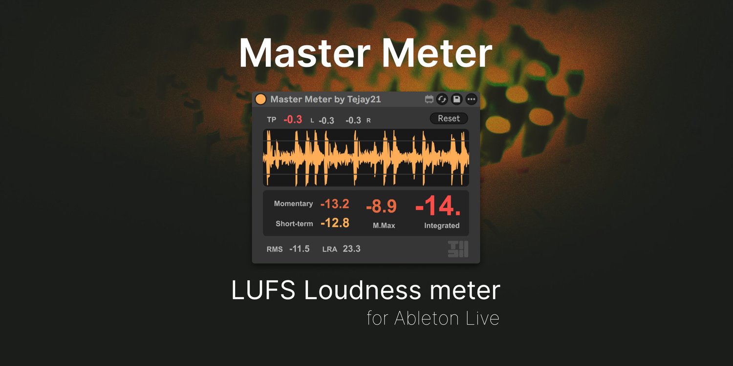 Master Meter - LUFS Loudness meter for Ableton Live