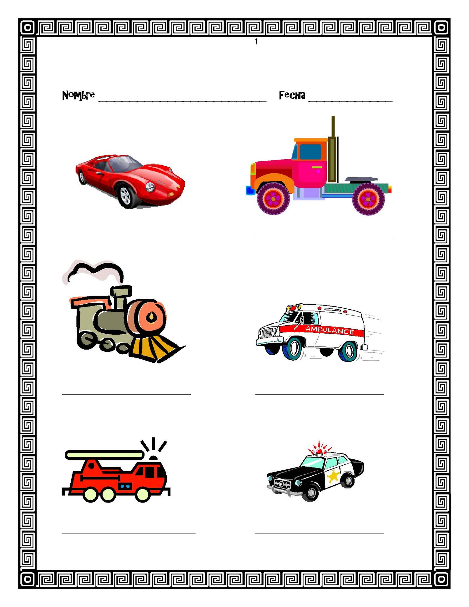 Bundle: Transportation in Spanish