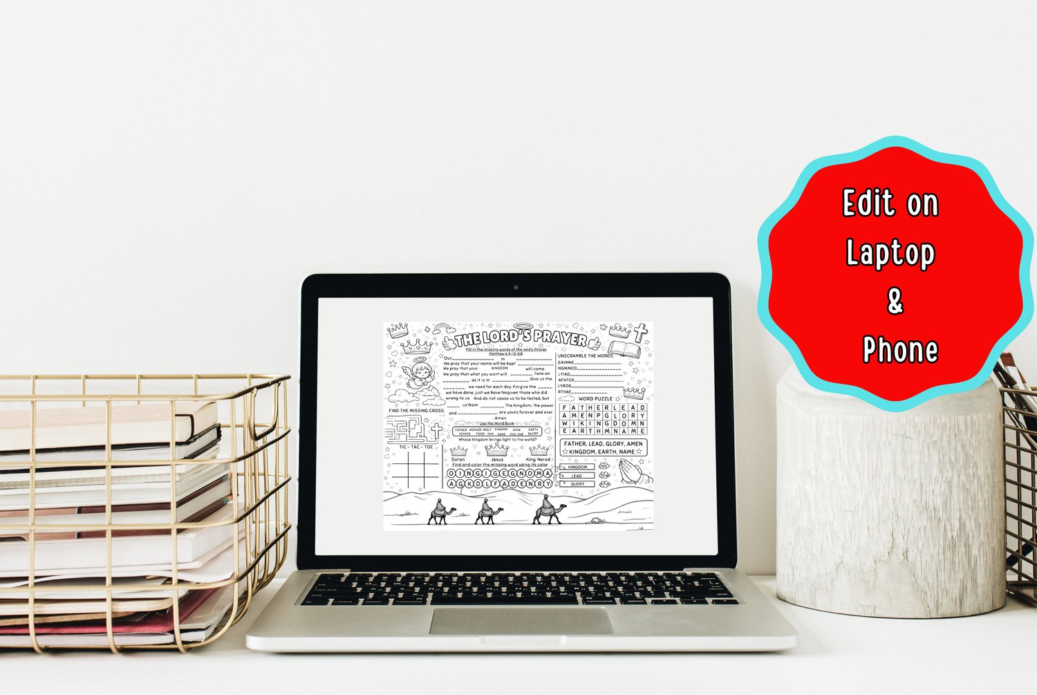 the lord's prayer worksheet pdf