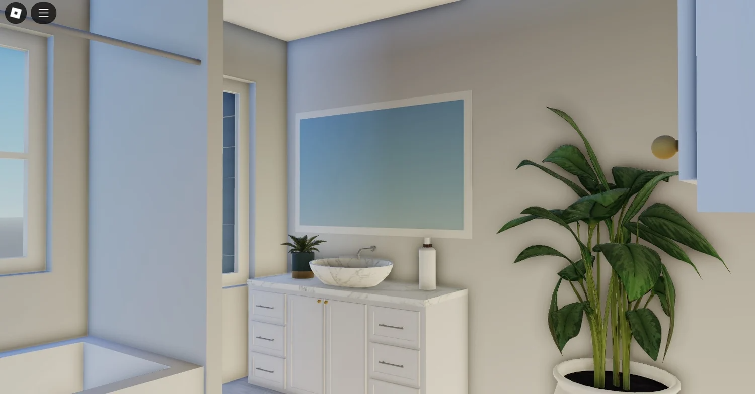 Family style suburban home Roblox environment
