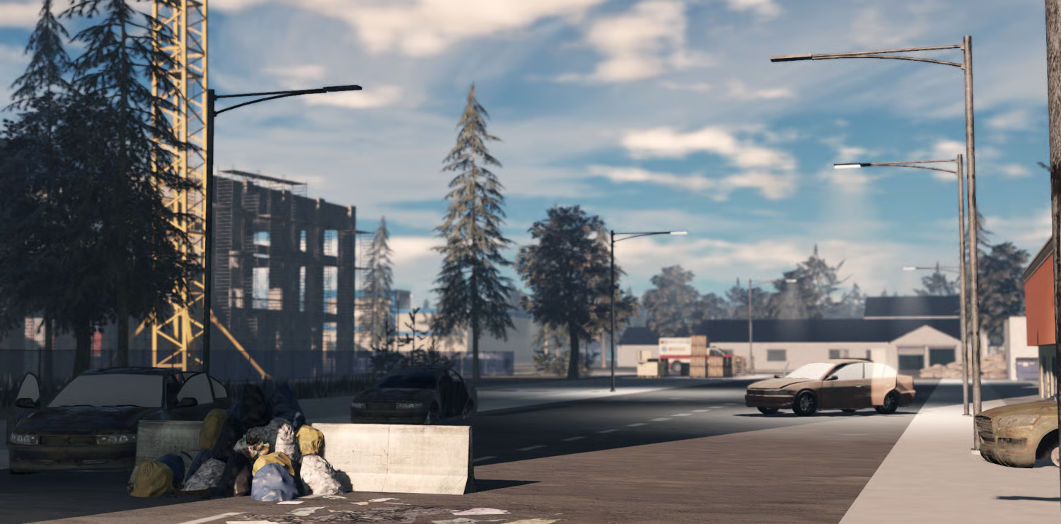 Emergency vehicles and tactical shelters Roblox map
