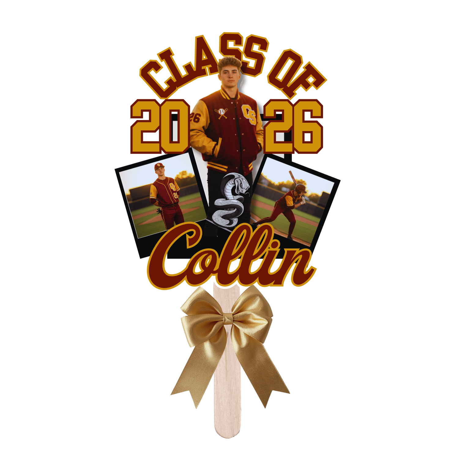 Grad Fan T-Shirt Template Bundle (Gold/Maroon) - Payhip