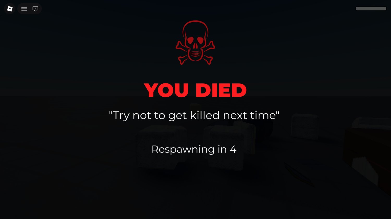 Roblox death system UI interface